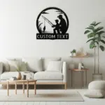 Custom Father Son Fishing Metal Sign