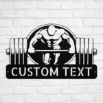 Custom Fitness Club Metal Sign