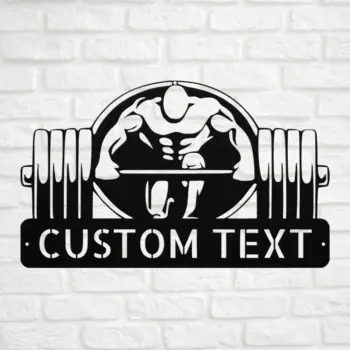 Custom Fitness Club Metal Sign