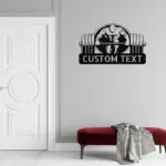 Custom Fitness Club Metal Sign