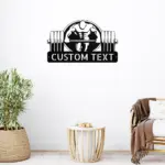 Custom Fitness Club Metal Sign