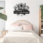 Custom Floral Bouquet Metal Sign
