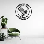 Custom Flying Bee Metal Sign