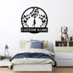 Custom Flying Butterflies Metal Sign