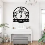 Custom Flying Butterflies Metal Sign