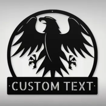 Custom Flying Eagle Metal Sign