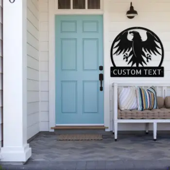 Custom Flying Eagle Metal Sign