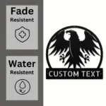 Custom Flying Eagle Metal Sign
