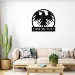 Custom Flying Eagle Metal Sign