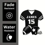 Custom Football Jersey Metal Sign