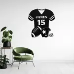 Custom Football Jersey Metal Sign