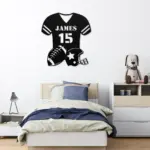 Custom Football Jersey Metal Sign