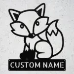 Custom Fox Metal Sign