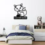 Custom Fox Metal Sign