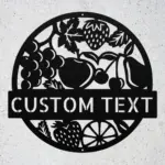 Custom Fruits Metal Sign