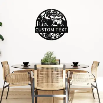 Custom Fruits Metal Sign