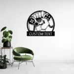 Custom Game Controller Metal Sign