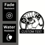 Custom Game Controller Metal Sign