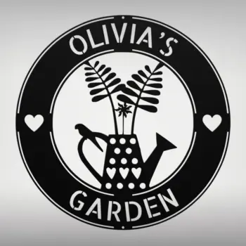Custom Garden Metal Sign