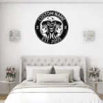 Custom Gemini Zodiac Metal Sign