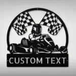 Custom Go Kart Racing Metal Sign