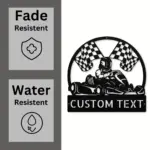 Custom Go Kart Racing Metal Sign