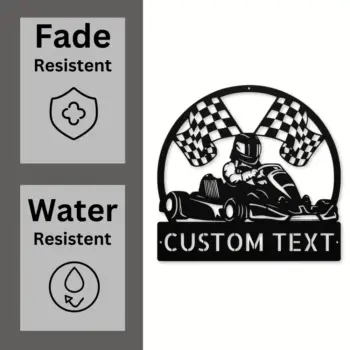 Custom Go Kart Racing Metal Sign