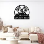 Custom Go Kart Racing Metal Sign