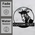 Custom Goat Metal Sign