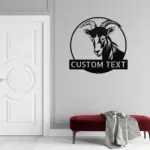 Custom Goat Metal Sign