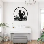 Custom Golfer Art Sign