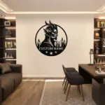 Custom Gothic Devil Metal Sign