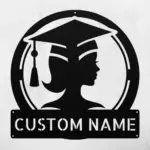 Custom Graduation Cap Metal Sign