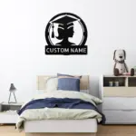 Custom Graduation Cap Metal Sign