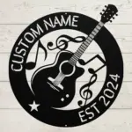 Custom Guitar Metal Sign