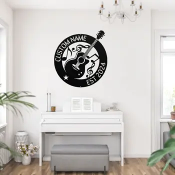 Custom Guitar Metal Sign