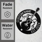 Custom Guitar Metal Sign
