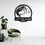 Custom Hair Dresser Metal Sign