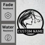 Custom Hair Dresser Metal Sign