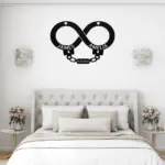 Custom Handcuff Couple Metal Sign