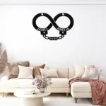 Custom Handcuff Couple Metal Sign