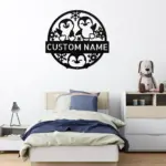 Custom Happy Penguins Metal Sign