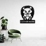 Custom Hedgehog Metal Sign