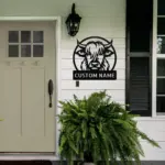 Custom Highland Cow Metal Sign