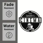 Custom Home Cinema Metal Sign