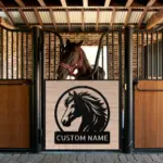 Custom Horse Head Metal Sign