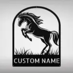 Custom Horse Metal Sign