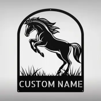 Custom Horse Metal Sign