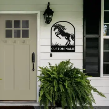 Custom Horse Metal Sign
