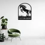 Custom Horse Metal Sign